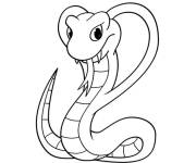 Coloriage et dessins gratuit Serpent cobra inoffensif à imprimer