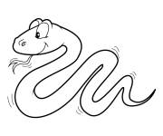 Coloriage Serpent de cartoon