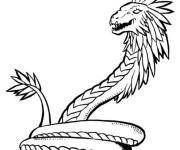 Coloriage et dessins gratuit Serpent de la famille des aspics à imprimer