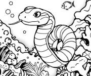 Coloriage Serpent de mer