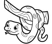 Coloriage Serpent du cirque