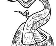 Coloriage Serpent en toute beaut&eacute;
