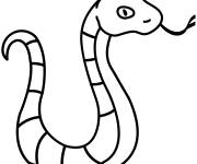 Coloriage Serpent en vecteur