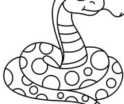 Coloriage Serpent en vecteur gratuit