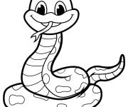 Coloriage serpent imprimable ps