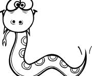 Coloriage Serpent int&eacute;ressant