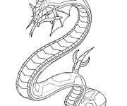 Coloriage Serpent l&eacute;zard comme dragon