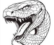 Coloriage Serpent magique qui fait peur