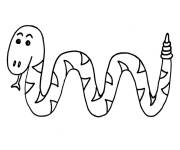 Coloriage Serpent mignon