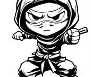 Coloriage Serpent Ninja