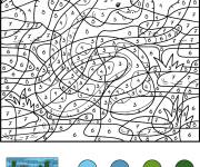 Coloriage Serpent num&eacute;rot&eacute;