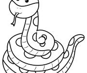 Coloriage Serpent pas m&eacute;chant du tout