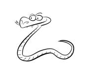 Coloriage Serpent petite section