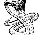 Coloriage Serpent qui vous fait peur
