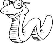 Coloriage Serpent ringard