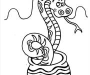 Coloriage Serpent sortant du chaudron
