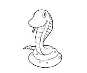 Coloriage Serpent tout drole
