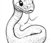 Coloriage serpents rampants d&eacute;taill&eacute;