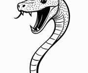 Coloriage T&ecirc;te de serpent