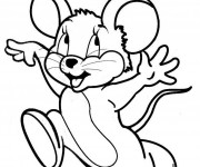 Coloriage et dessins gratuit Souris Jerry à imprimer