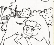 Coloriage et dessins gratuit Taureau Espagnole à imprimer