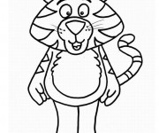 Coloriage Petit Tigre adorable