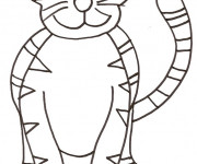 Coloriage et dessins gratuit Tigre pour enfant à imprimer