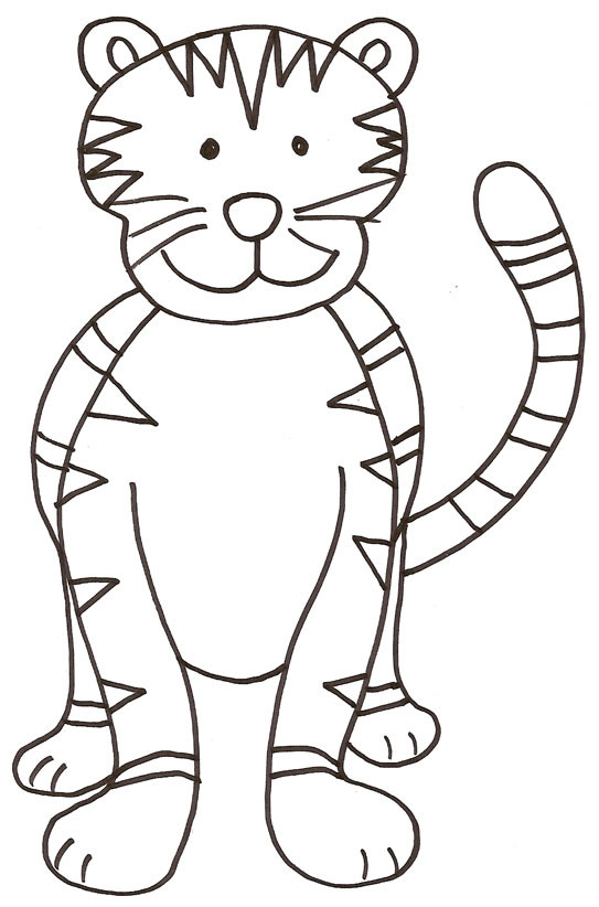 Coloriage et dessins gratuits Tigre pour enfant à imprimer