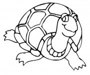 Coloriage Tortue confiante