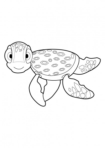 Coloriage Tortue de mer à télécharger
