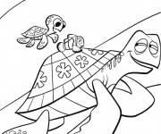 Coloriage Tortue et son petit