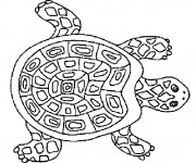 Coloriage Tortue mandala