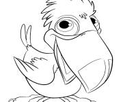 Coloriage B&eacute;b&eacute; toucan de film d'animation pour enfants
