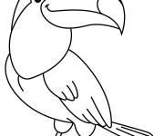 Coloriage Toucan &agrave; colorier