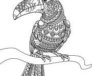 Coloriage Toucan mandala