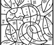 Coloriage Toucan num&eacute;rot&eacute; maternelle