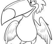 Coloriage Toucan Rafael de bande anim&eacute;