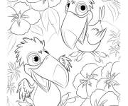 Coloriage Toucan Rafael de bande anim&eacute; Rio