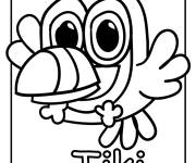 Coloriage Toucan Tiki de dessin animé