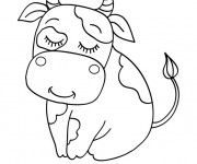 Coloriage Vache