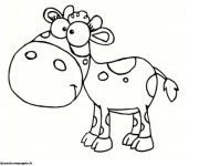 Coloriage Dessin de vache souriante