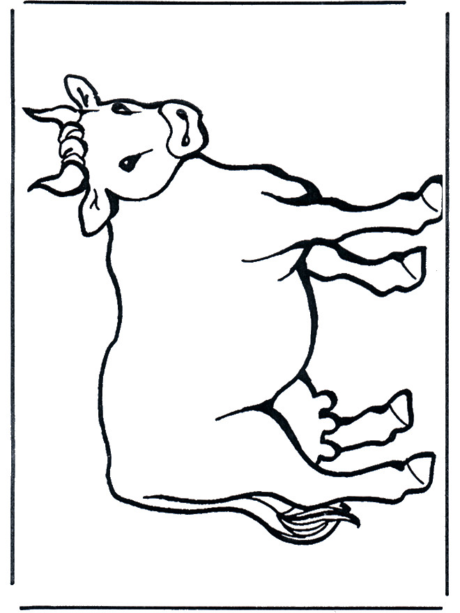 Coloriage et dessins gratuits Dessin vache en couleur à imprimer