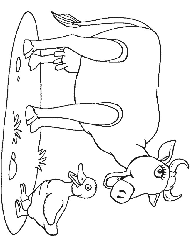 Coloriage Vache A Imprimer Gratuit