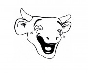 Coloriage La vache qui pleure