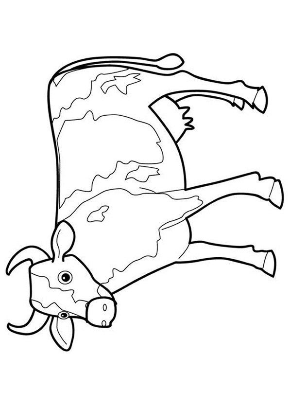 Coloriage et dessins gratuits Vache dessin magique à imprimer