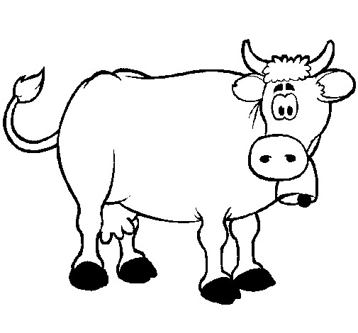 Coloriage Vache étonnée Dessin Gratuit à Imprimer