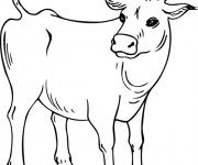 Coloriage Vache maternelle