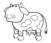 Coloriage Vache peluche