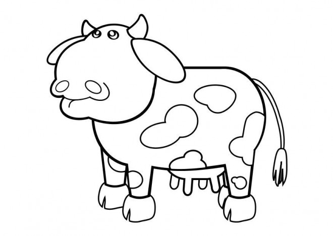 Coloriage et dessins gratuits Vache peluche à imprimer