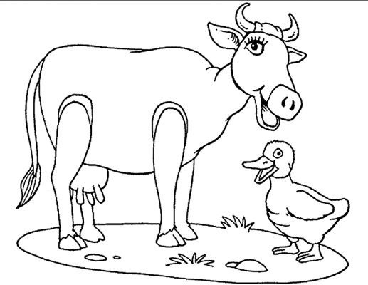 Coloriage et dessins gratuits Vache riante à imprimer
